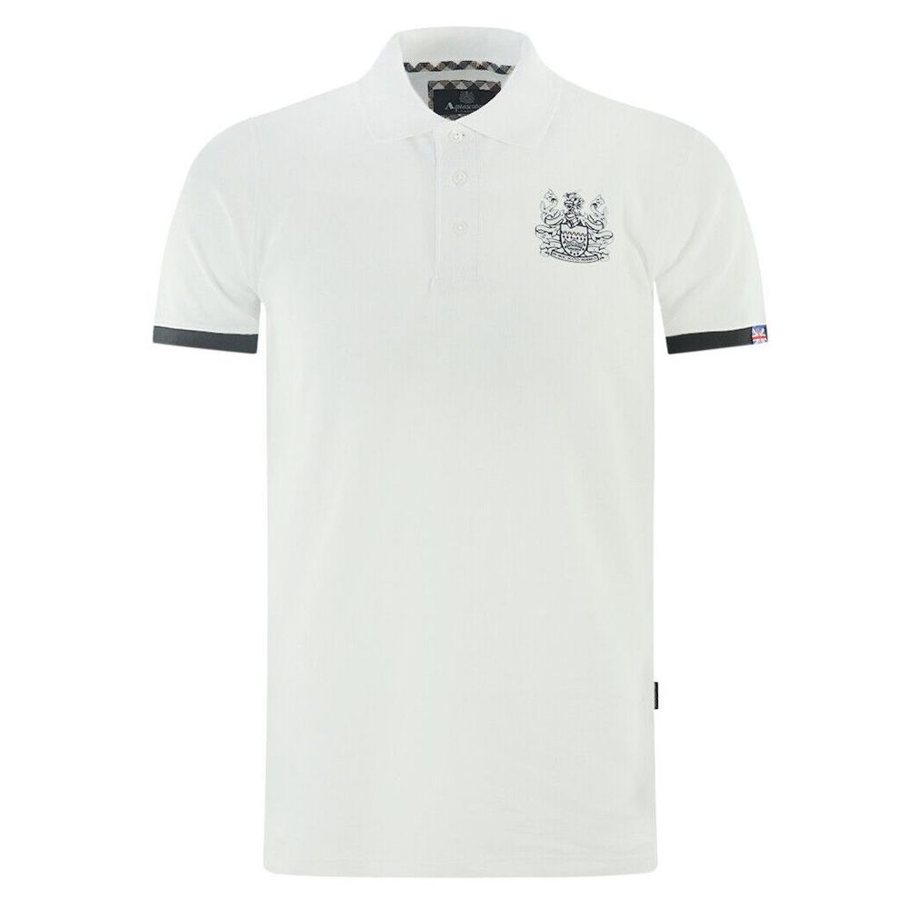 Aquascutum Elegant cotton polo with contrasting logo